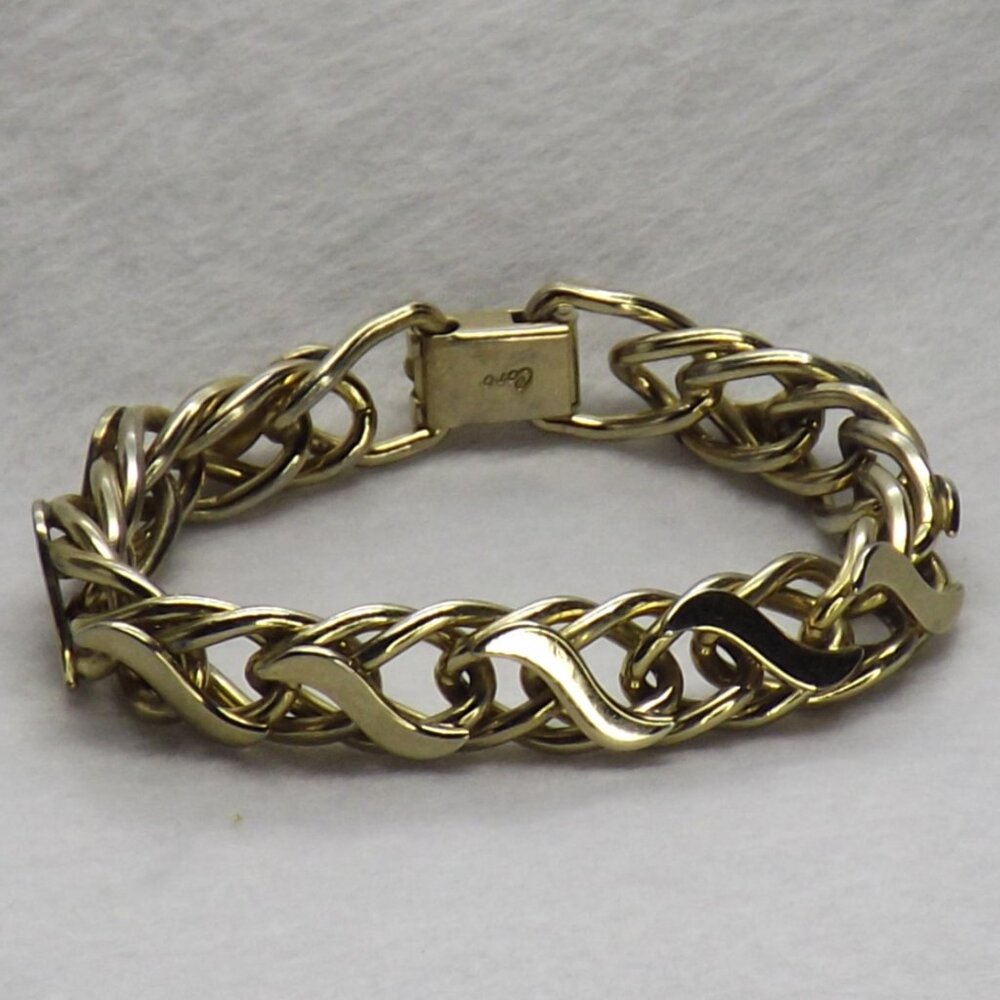VTG - Coro signed Gold Tone Double Chain